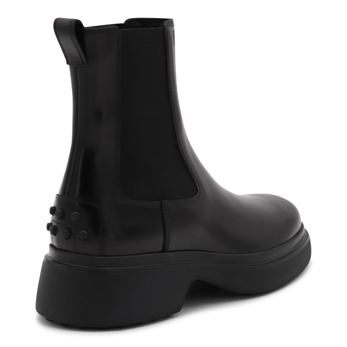 Tod's Ankle-Length Black Leather Boots