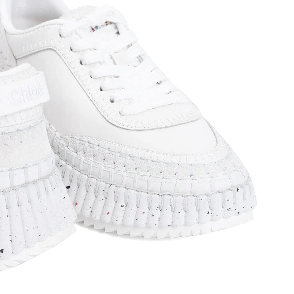 Chloé Nama Sneakers With Textured Sole And Calf Leather Upper