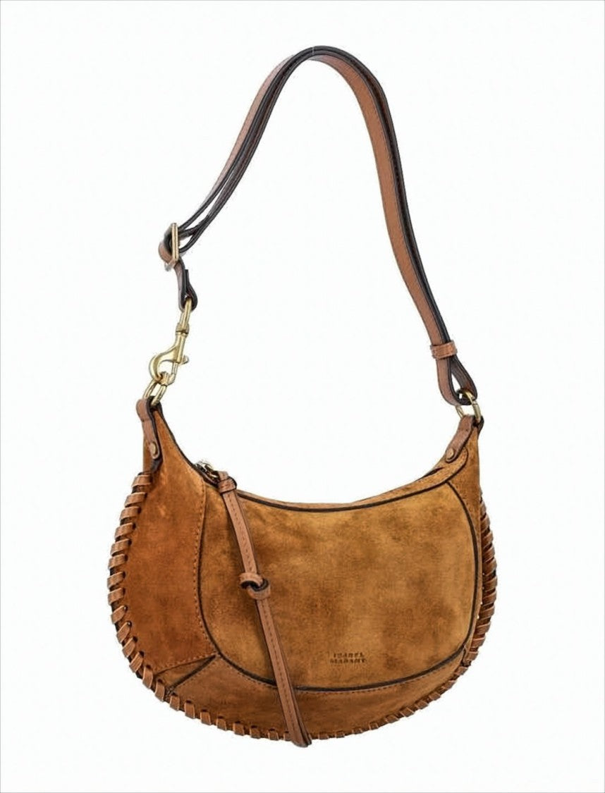 Isabel Marant Crescent-Shaped Calf Leather Shoulder Bag