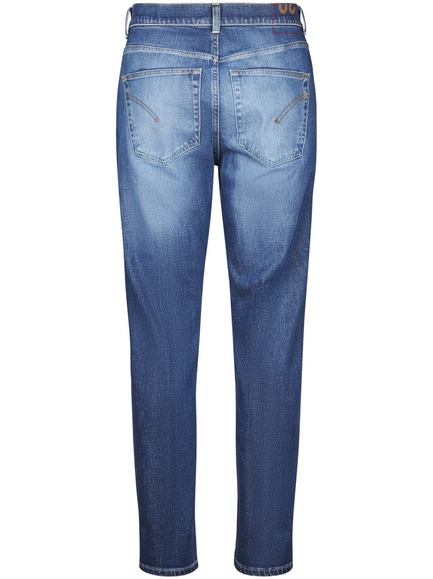 Dondup Loose Fit Denim Trousers With Classic Five-Pocket Design