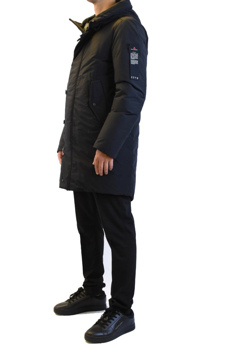 Peuterey Blue Nylon Quilted Down Jacket