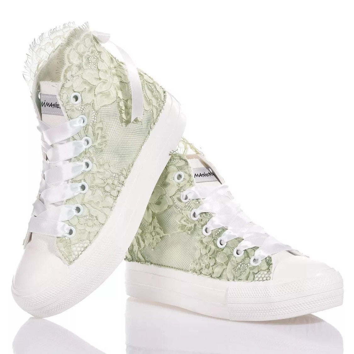 Mimanera Airlines Platform Green Amabel Sneakers