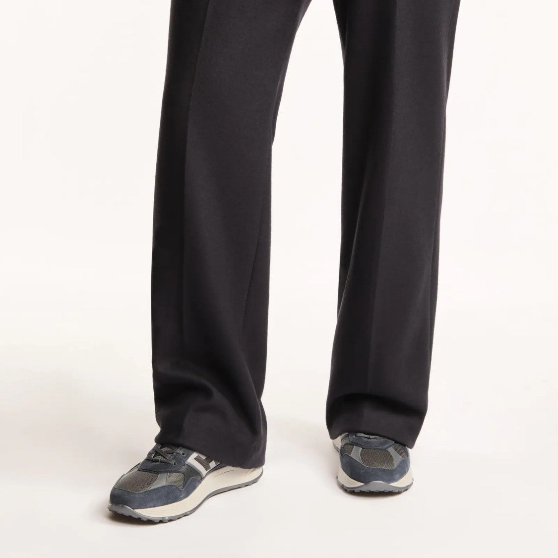 Hogan Calfskin Lace-Up Sneakers With Contemporary Design