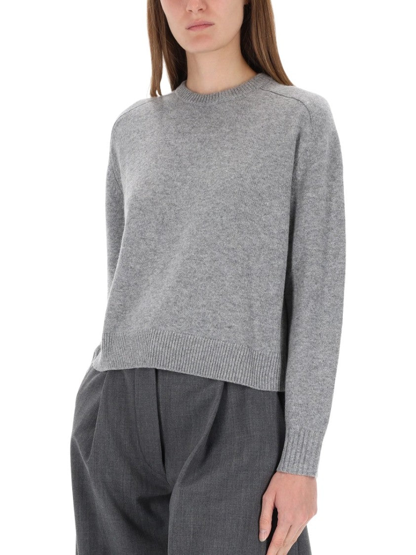 Theory Cropped Cashmere Ribbed Sweater