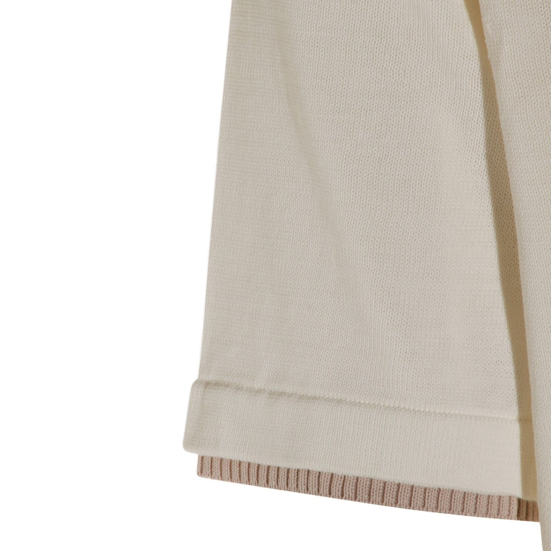 Eleventy Minimalist Short-Sleeve Shirt With Ribbed Neckline And Cuffs