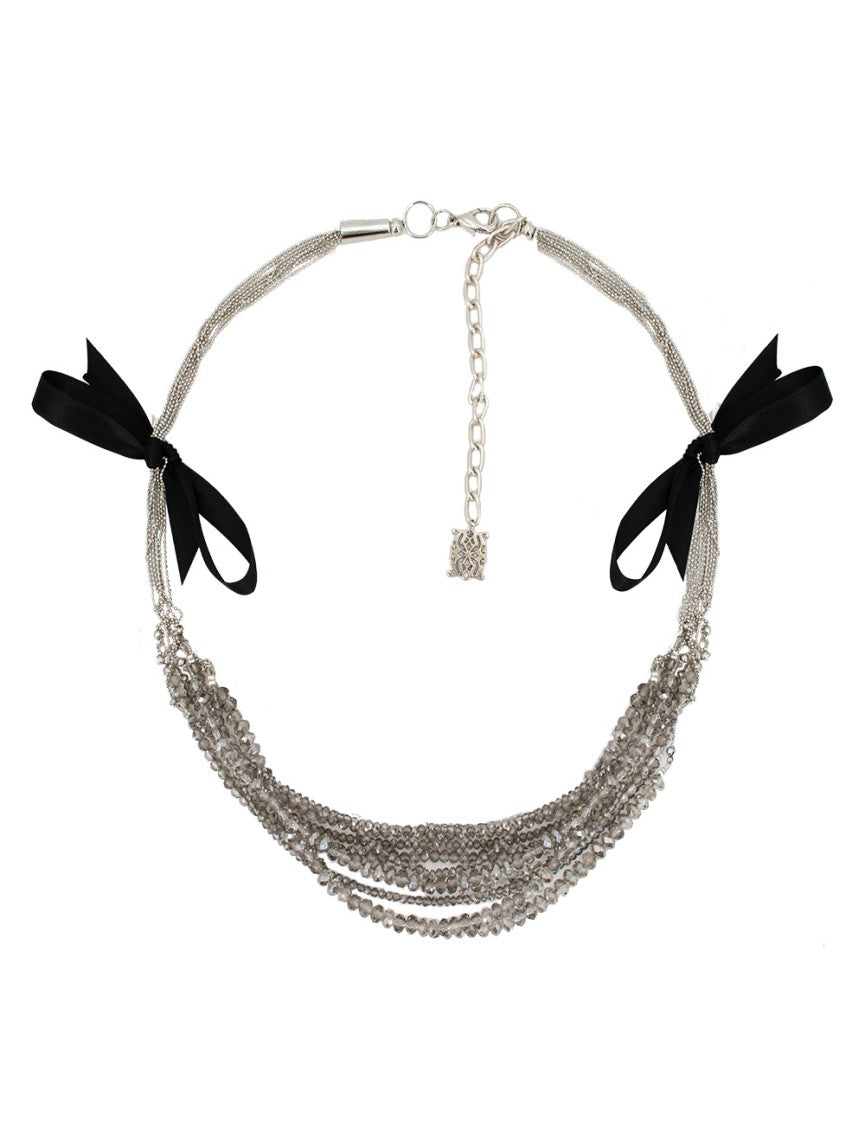 Panicale Contemporary Multi-Strand Necklace With Shiny Beads