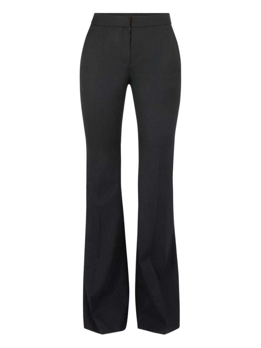 Nina Ricci High-Waist Black Trousers With Flared Hem