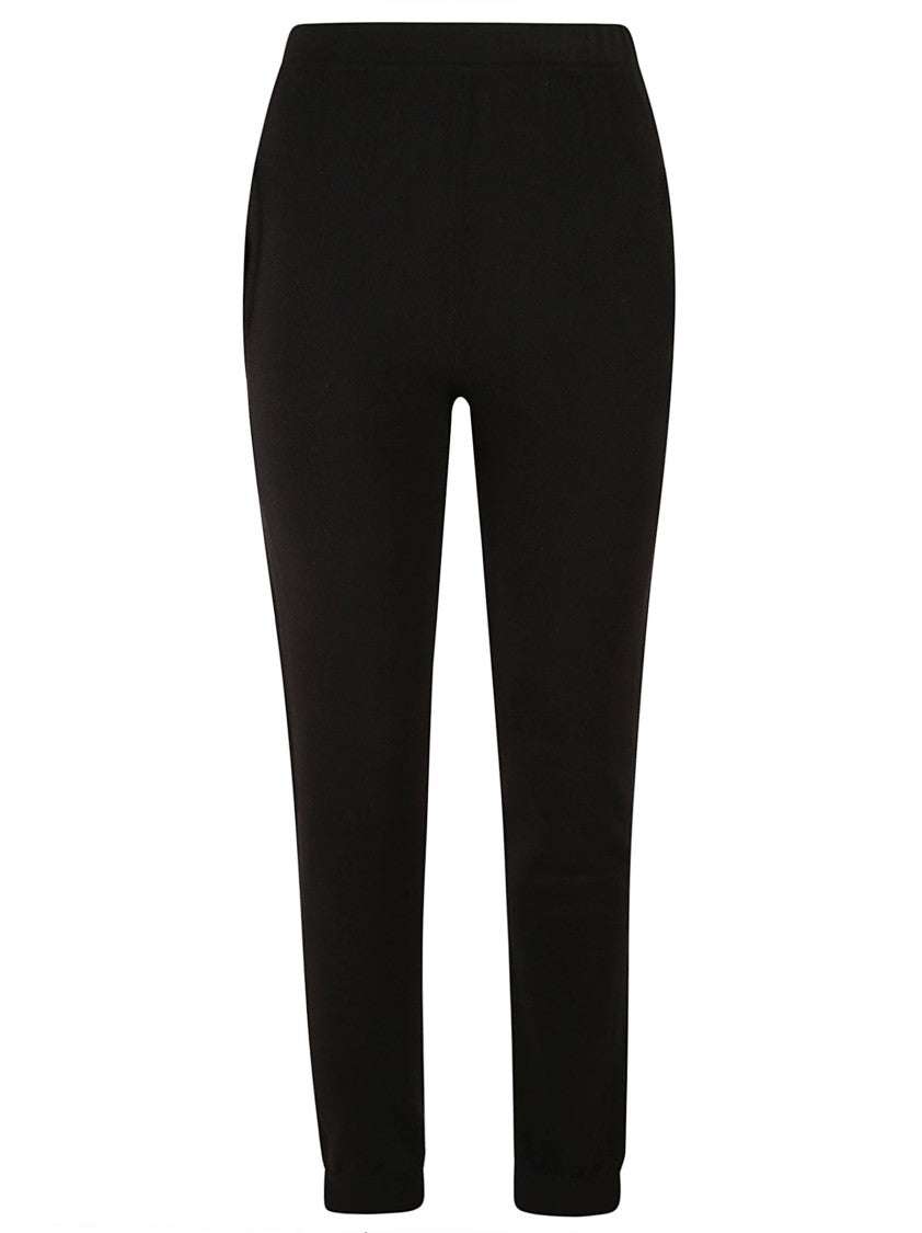 Saint Laurent Tapered High-Waist Trousers In Soft Cashmere