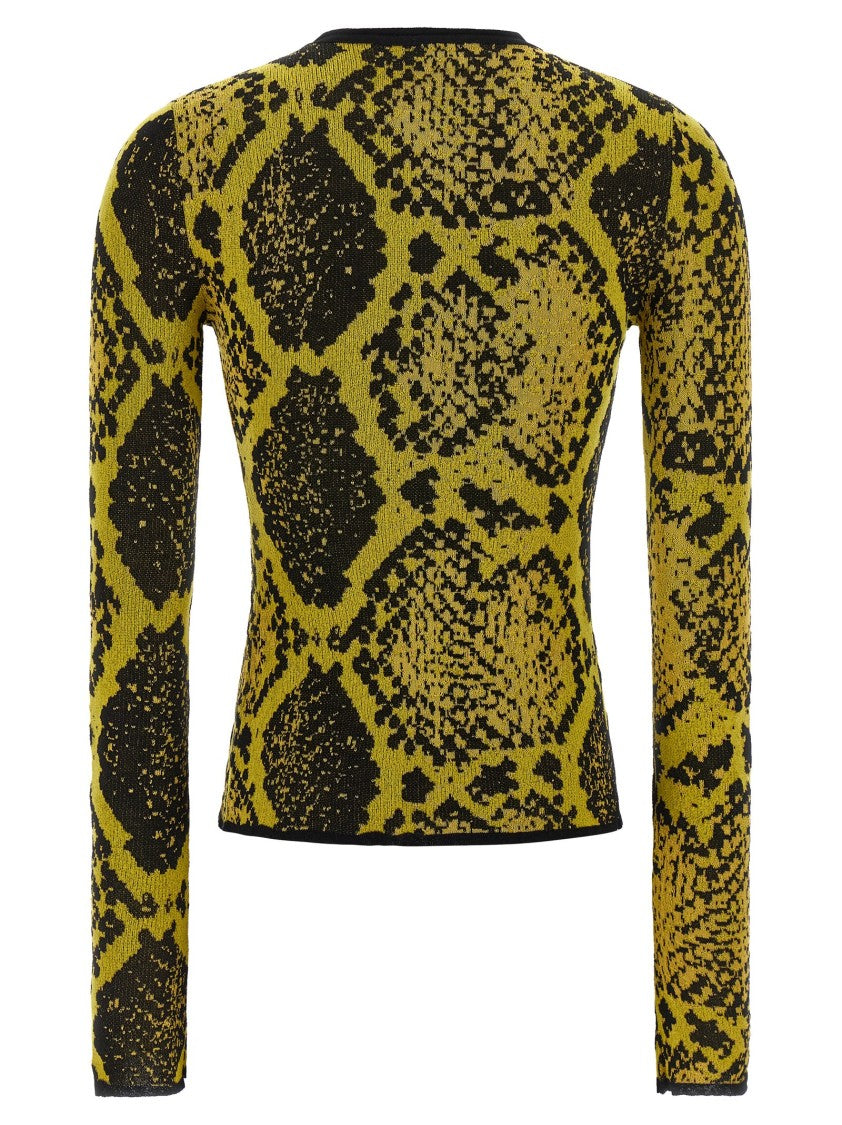 The Attico Python Jacquard Cardigan