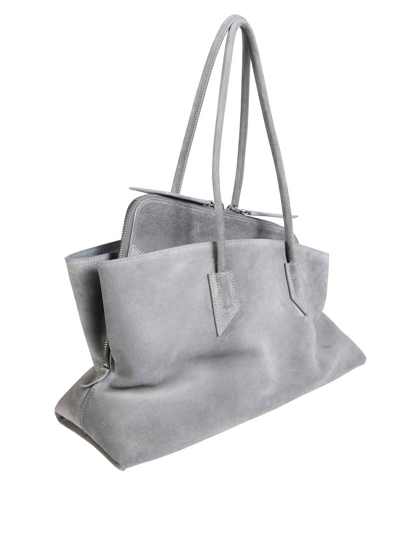 The Attico La Passeggiata Medium Suede Shoulder Bag