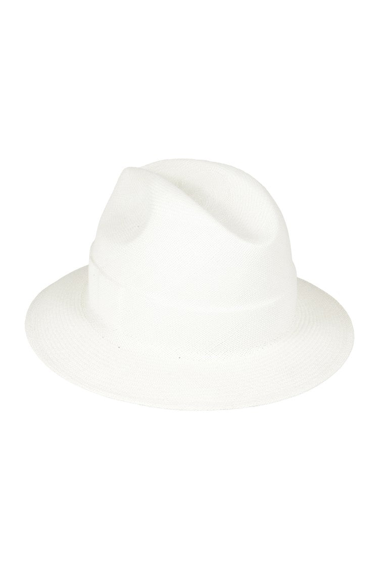 Barbisio White Wide-Brimmed Barbisio Zelda Hat