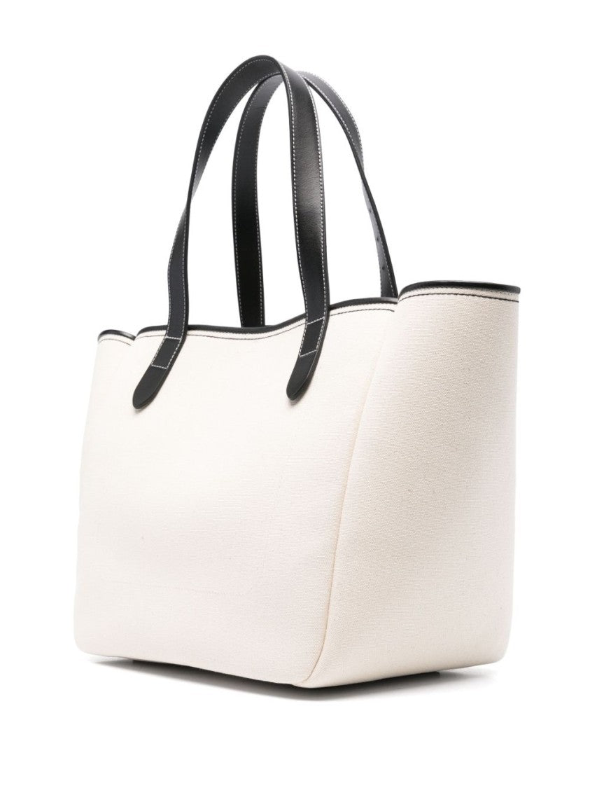 J. W. Anderson Beige Tote Bag With Tie-Fastening Straps And Signature Logo
