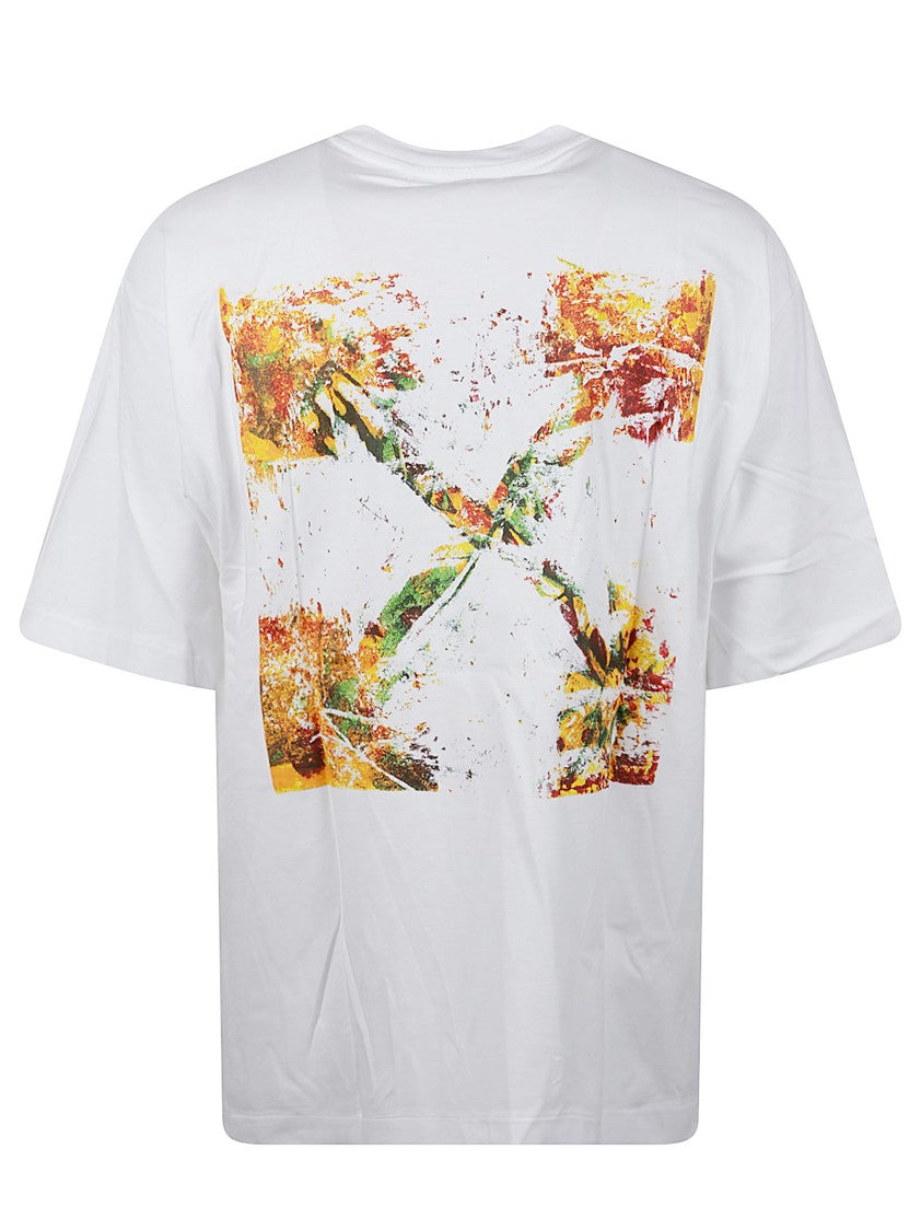 Off-White Spices Arrow Crew Neck Cotton T-Shirt