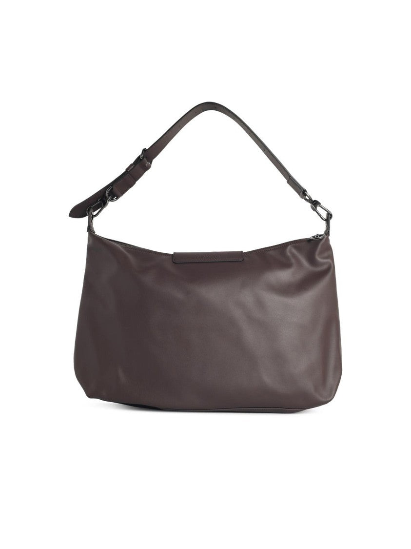 Longchamp 'Xl Le Pliage Xtra' 'Moka' Leather Hobo Bag