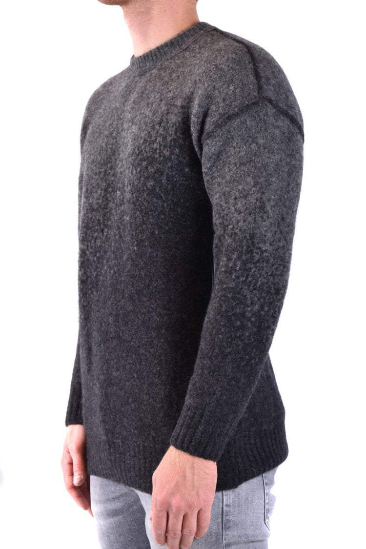 Isabel Benenato Gradient Design Grey Knitwear Relaxed Fit