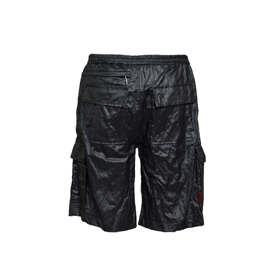 44 Label Group Stress Cargo Bermuda Shorts In Black Viscose