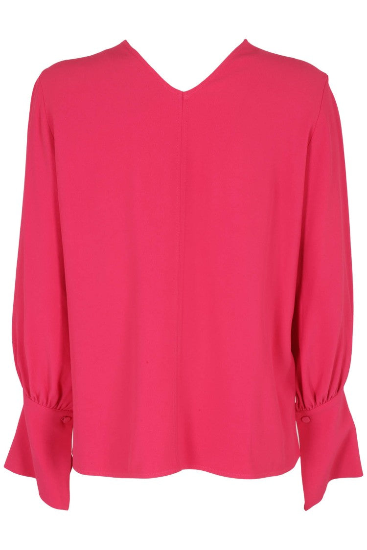 Erika Cavallini Julia Model Viscose Top In Pomegranate Juice Color