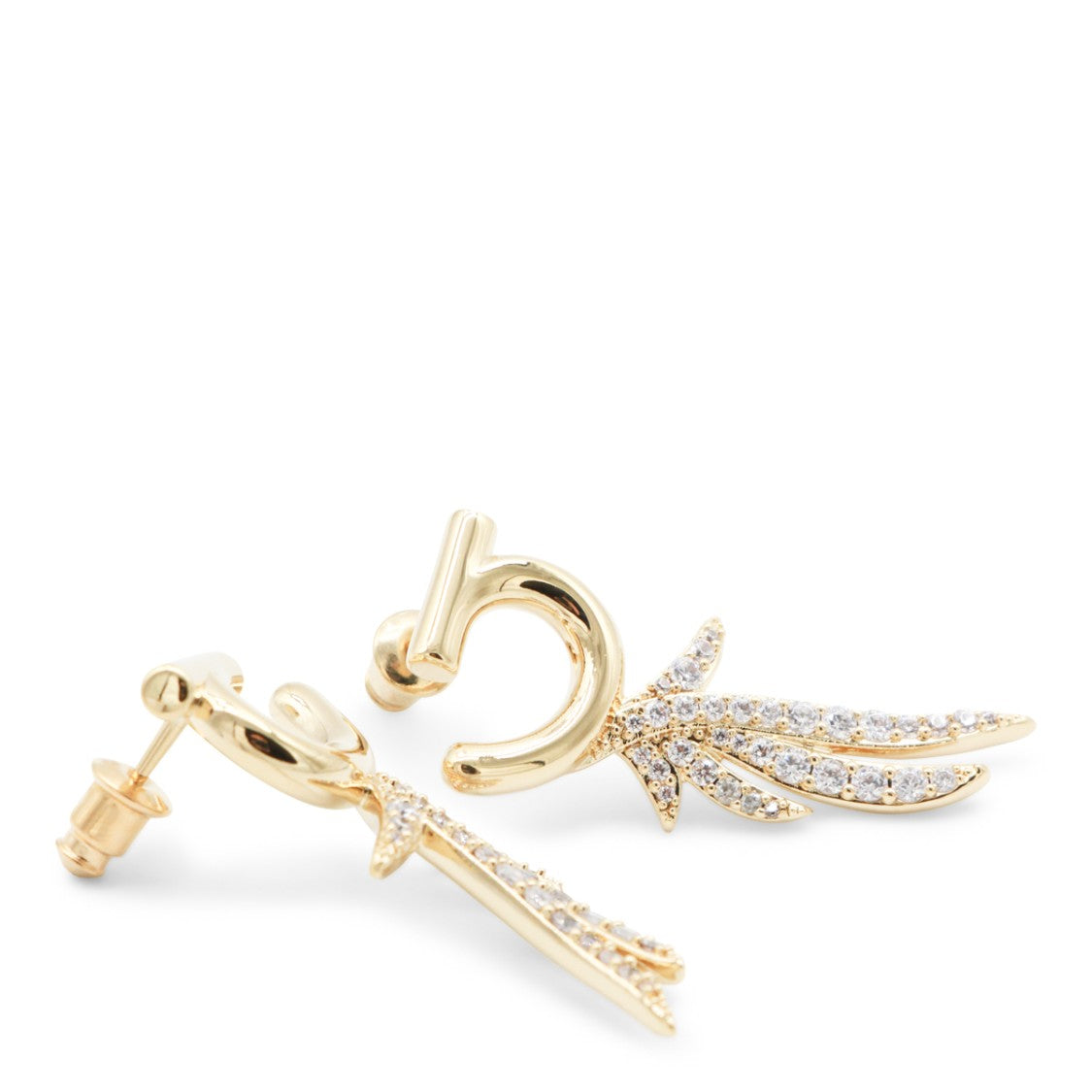 Ferragamo Polished Gold-Tone Circular Hoop Earrings