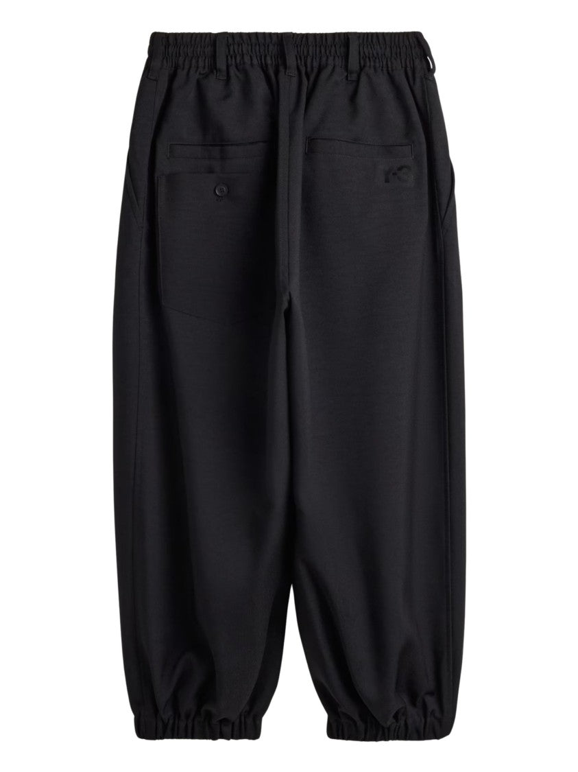 Y-3 Black Cuffed Sweatpants