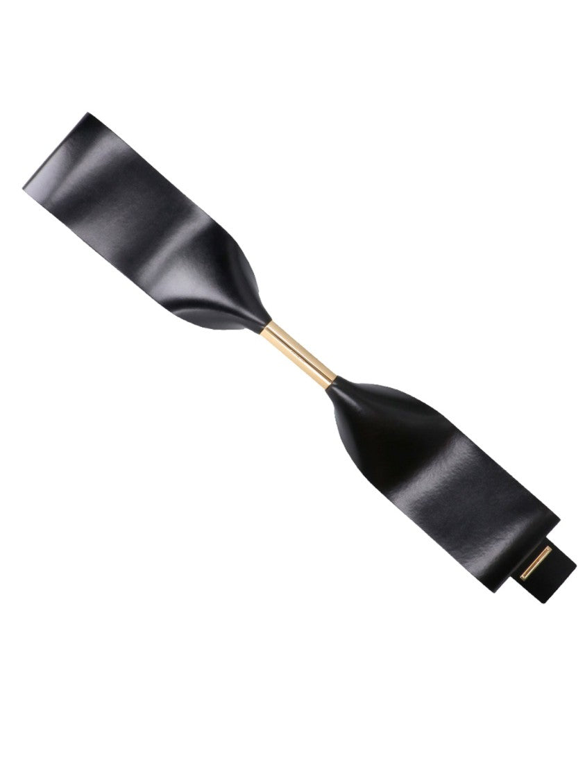 Givenchy Black Leather Wide Belt