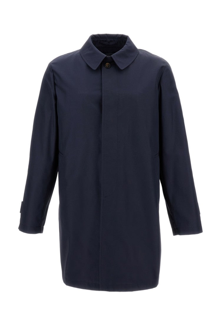 L'impermeabile Water-Repellent Compact Cotton Jacket With Removable Lining