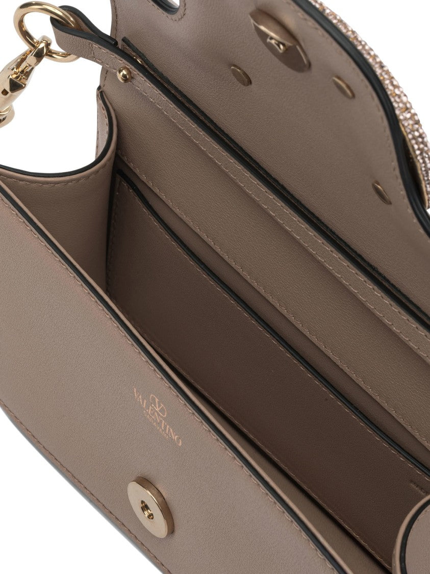 Valentino Garavani Locò Leather Small Handbag