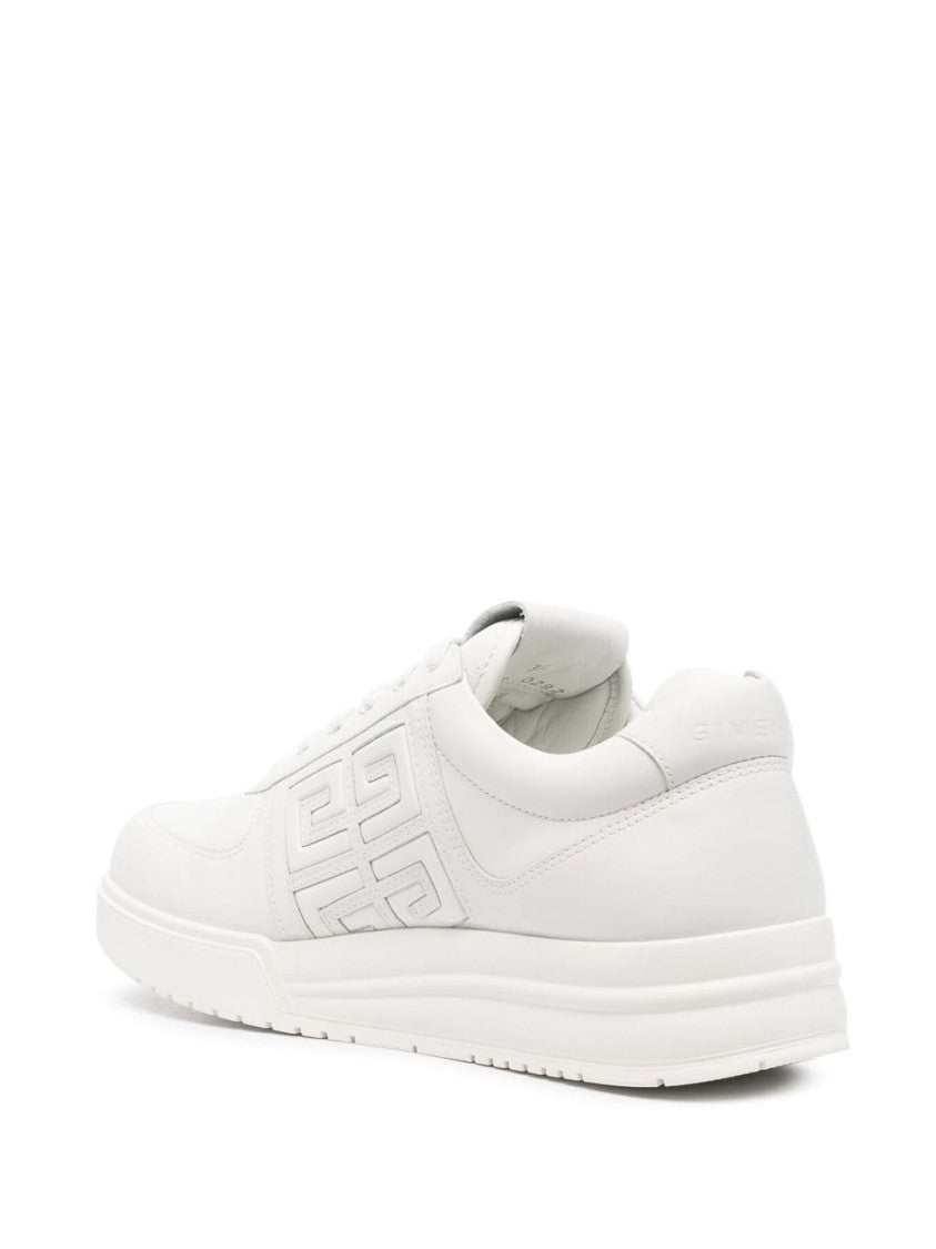 Givenchy Perforated White Calf Leather Sneakers