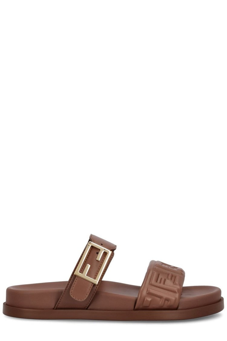 Fendi Brown Sandals With Timeless Design And Striking Detailing