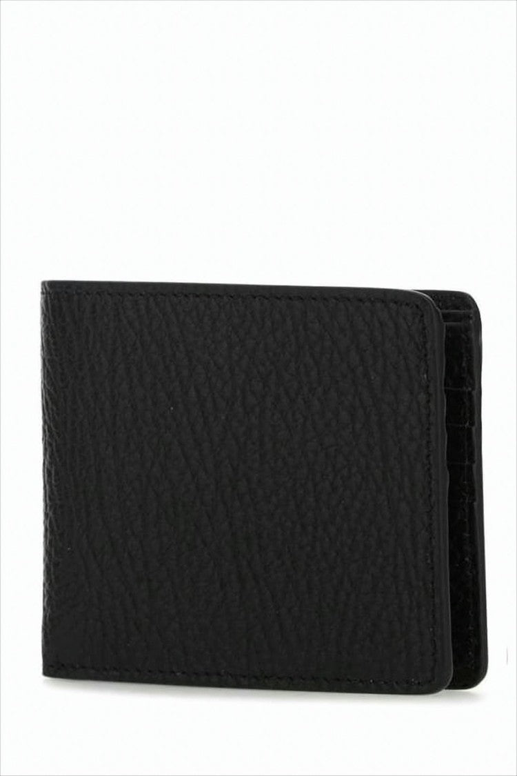 Maison Margiela Textured Calf Leather Wallet With Fold-Over Design