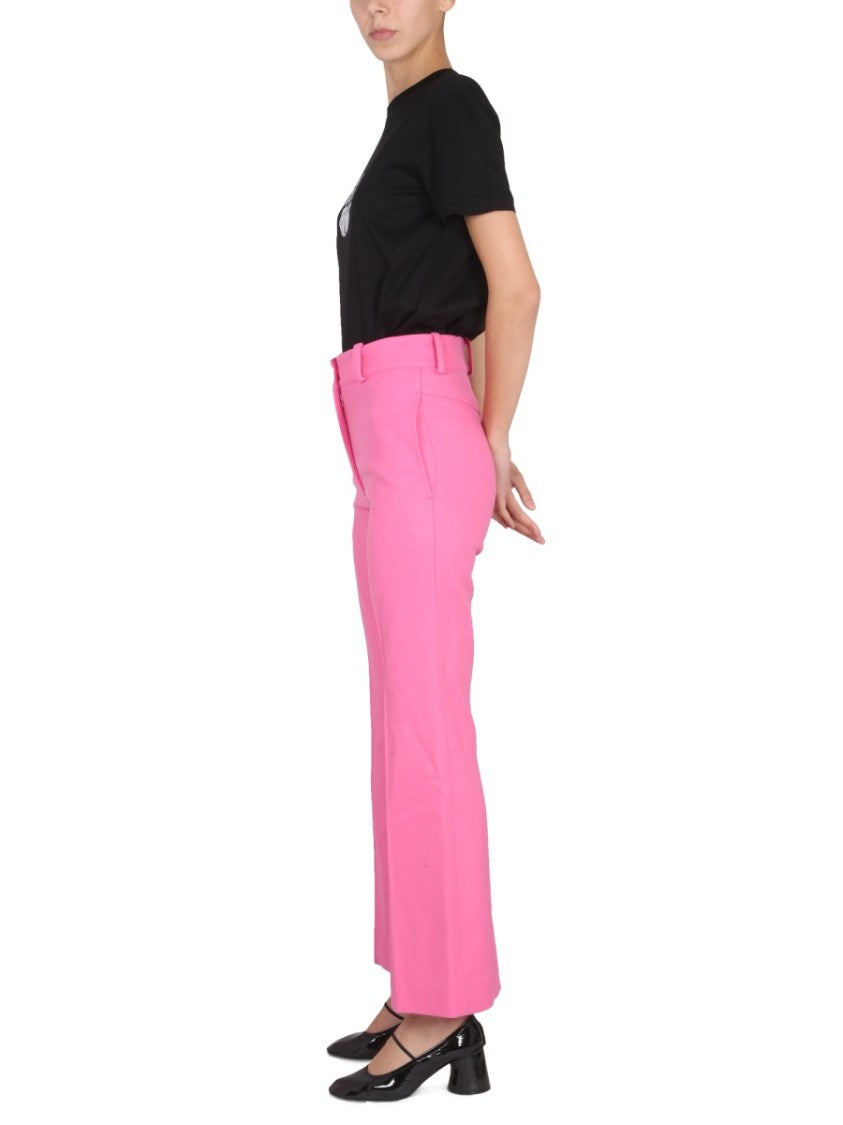 Patou High-Waisted Tailored Bell Bottoms