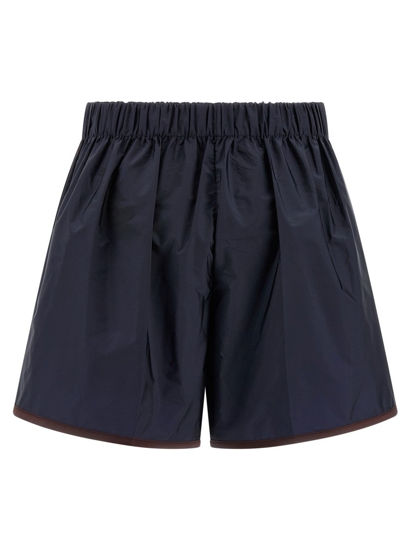 Prada Re-Nylon Shorts With Triangle Logo And Zip Flap