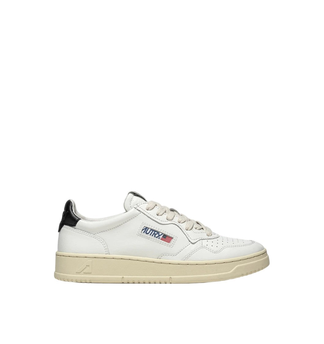 Autry White Leather Micro-Perforated Padded Sneakers