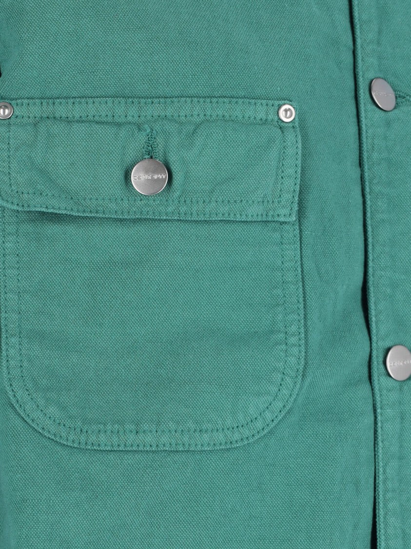 Carhartt Wip "Walter" Shirt Jacket, In Green Cotton