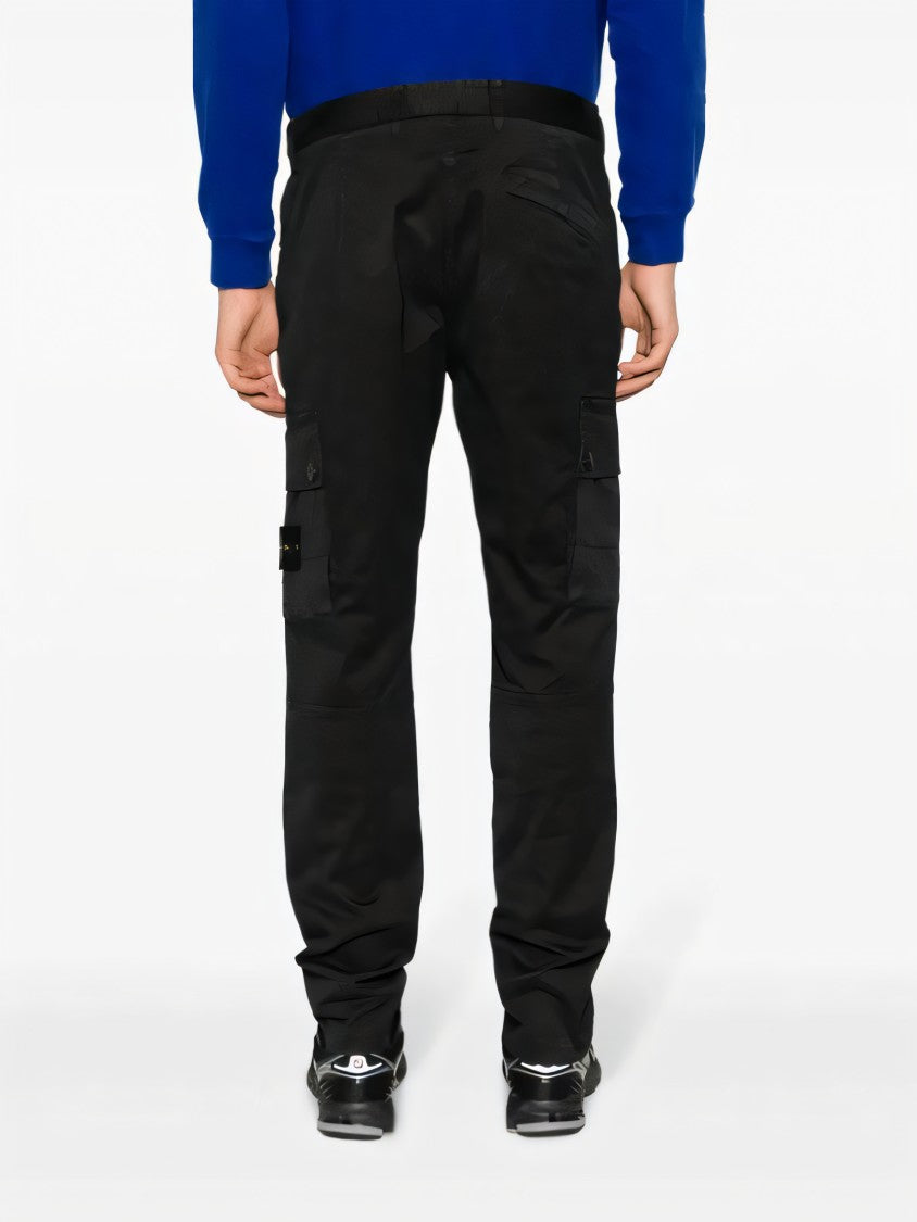 Stone Island Cargo-Style Straight Pants With Utility Pockets