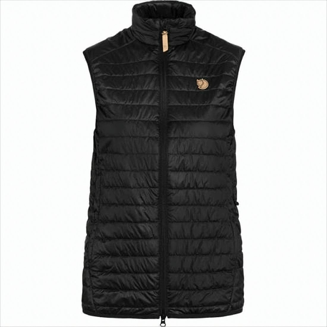 Fjallraven Kanken Quilted Sleeveless Vest With High Collar And Logo Detail