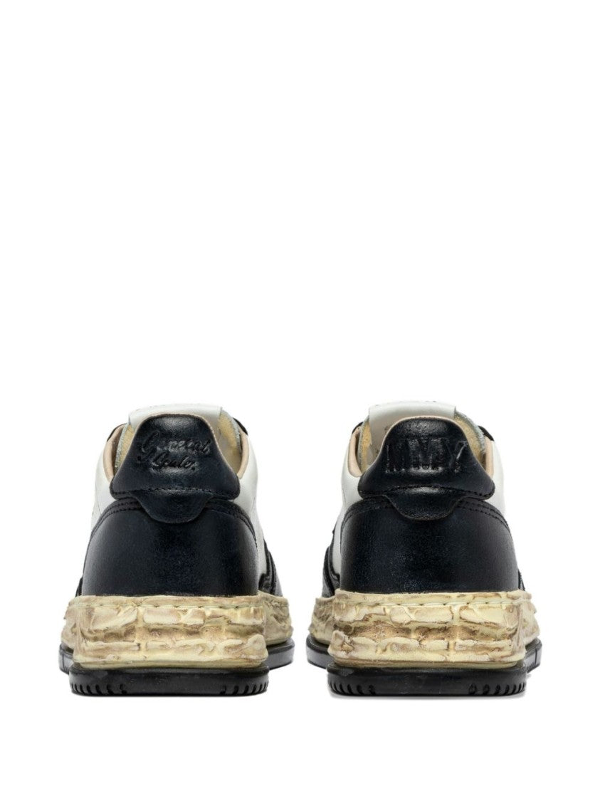 Autry X Maison Mihara Yasuhiro Low-Top Sneakers With Perforated Detailing And Distressed Sole