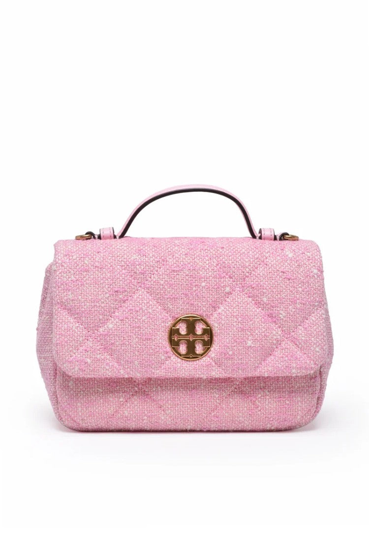 Tory Burch Willa Tweed Tote Bag - Pink