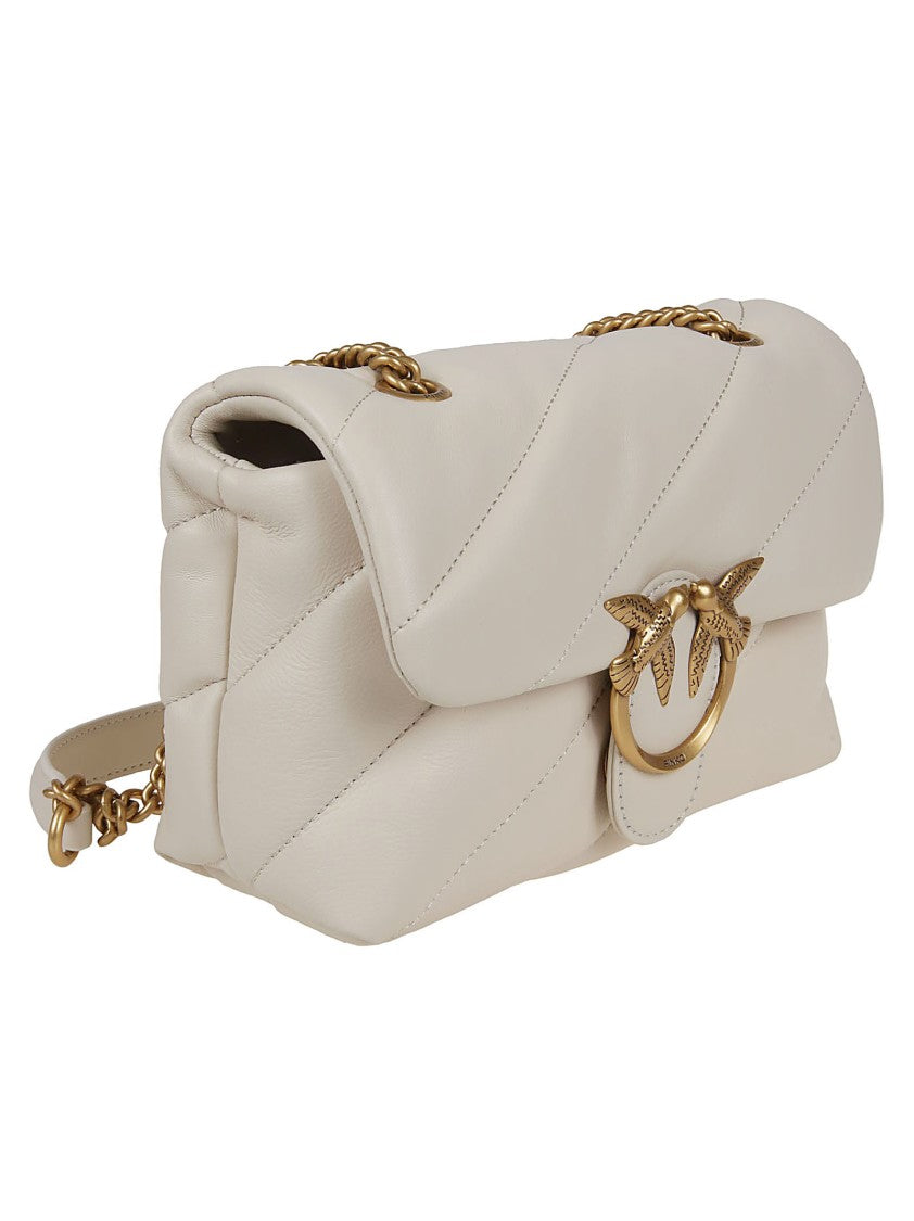 Pinko Quilted Calfskin Shoulder Bag