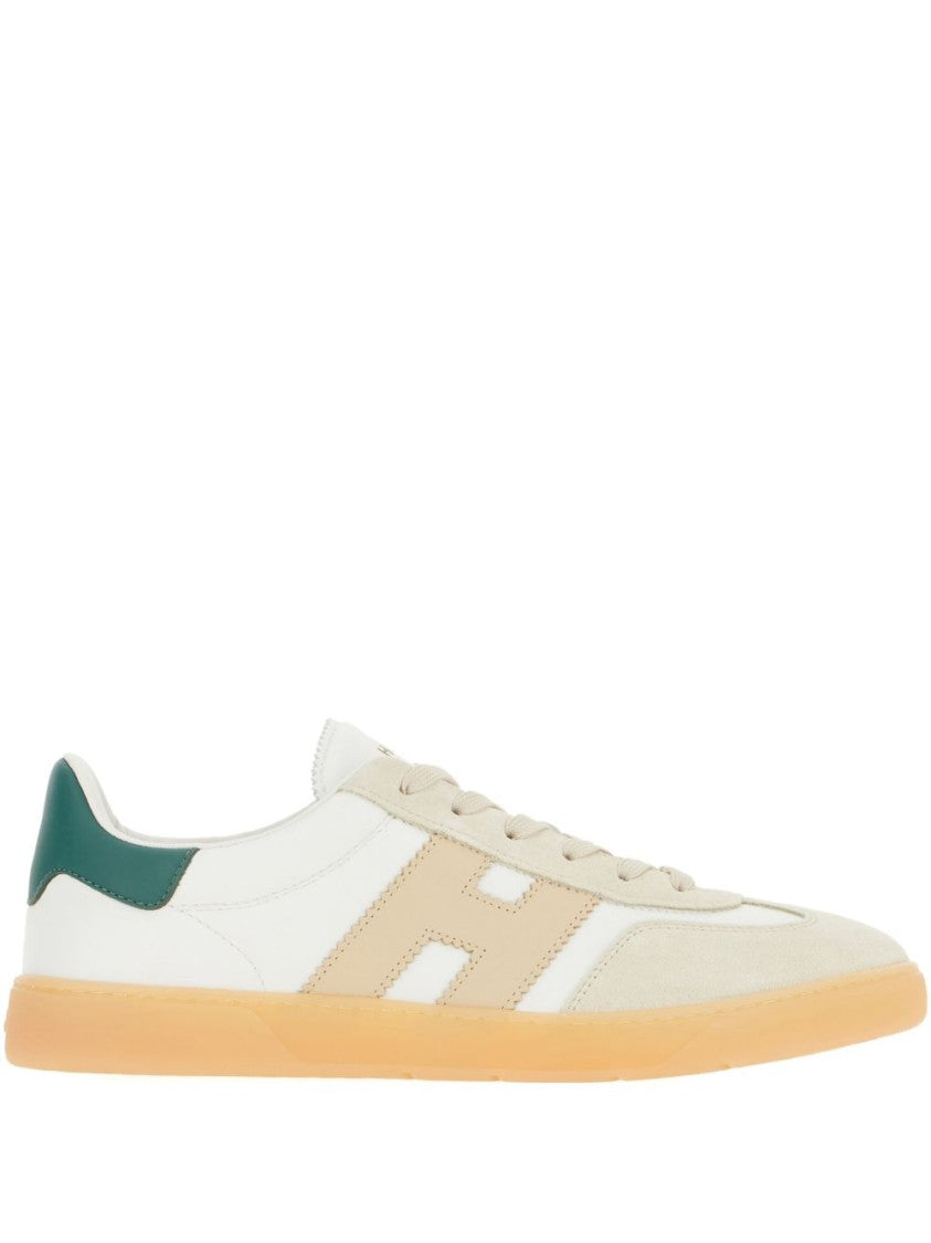 Hogan White Suede Sneakers