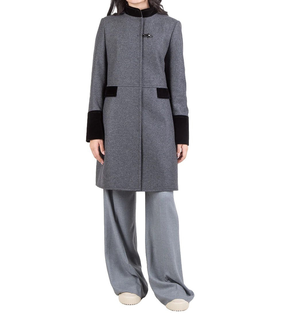 Fay Monopetto Single-Hook Coat