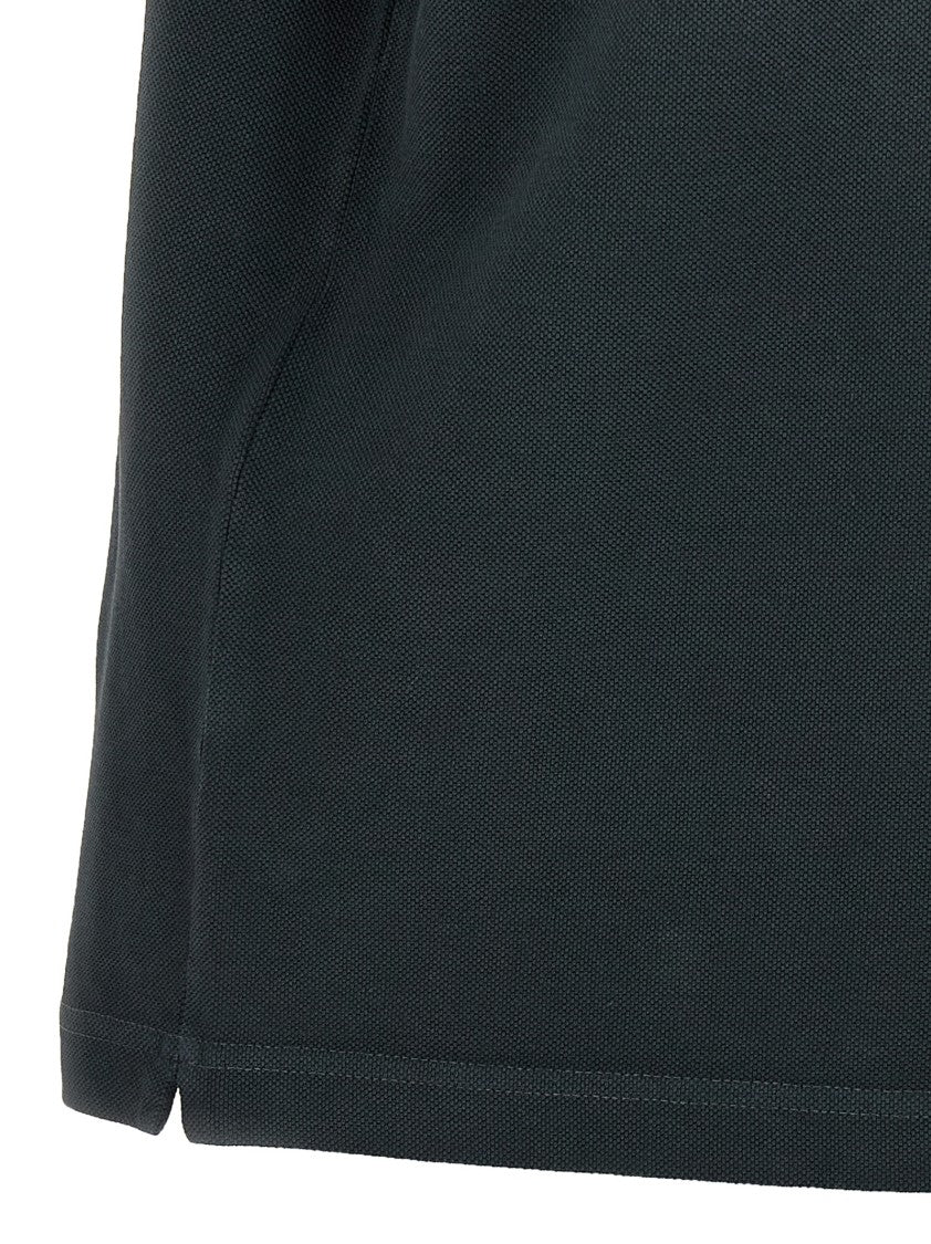 Mcqueen Gradient-Effect Cotton Piqué Polo Shirt With Inverted Velvet Skull Logo