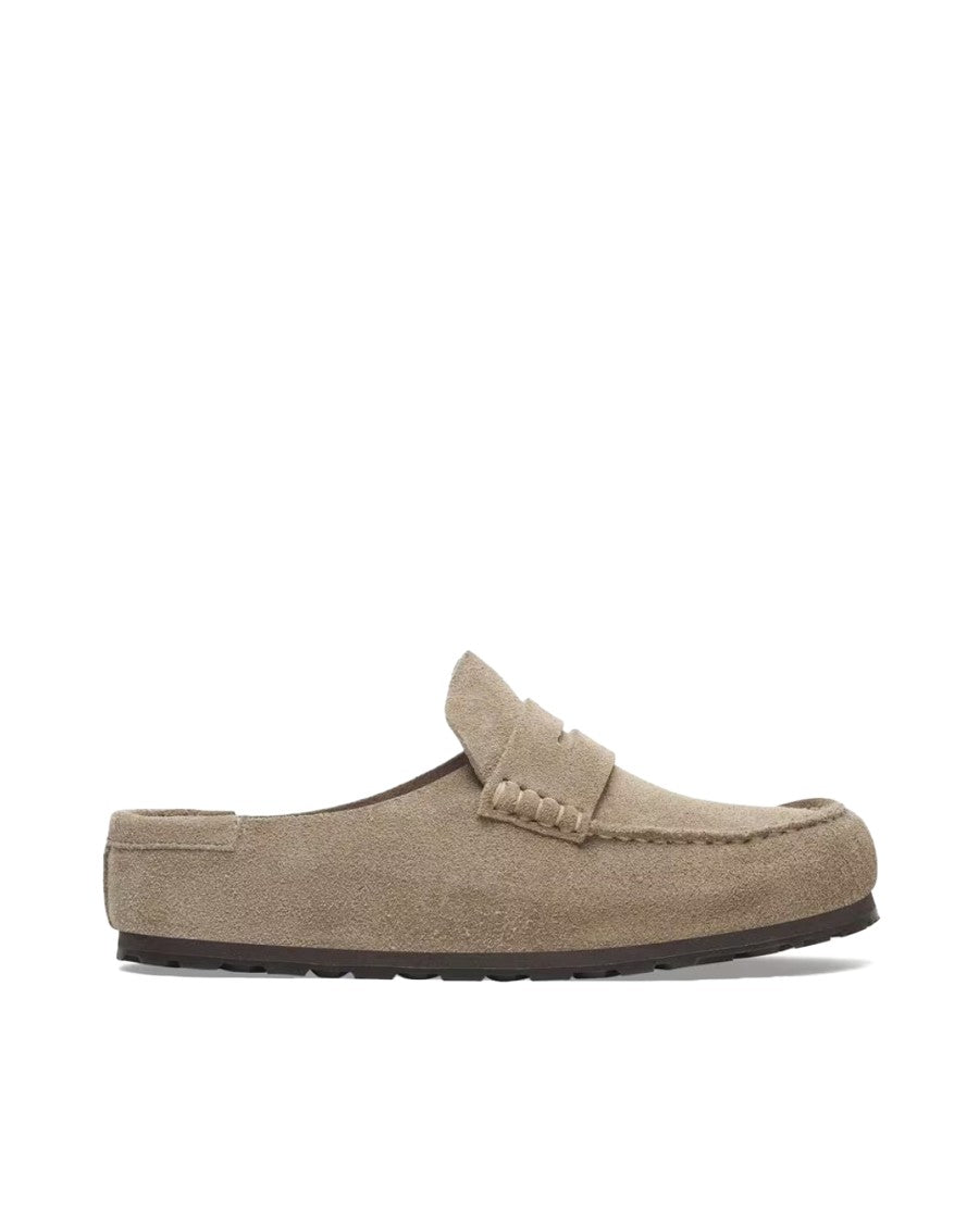 Birkenstock Moccasin-Style Slip-On Shoes In Soft Suede