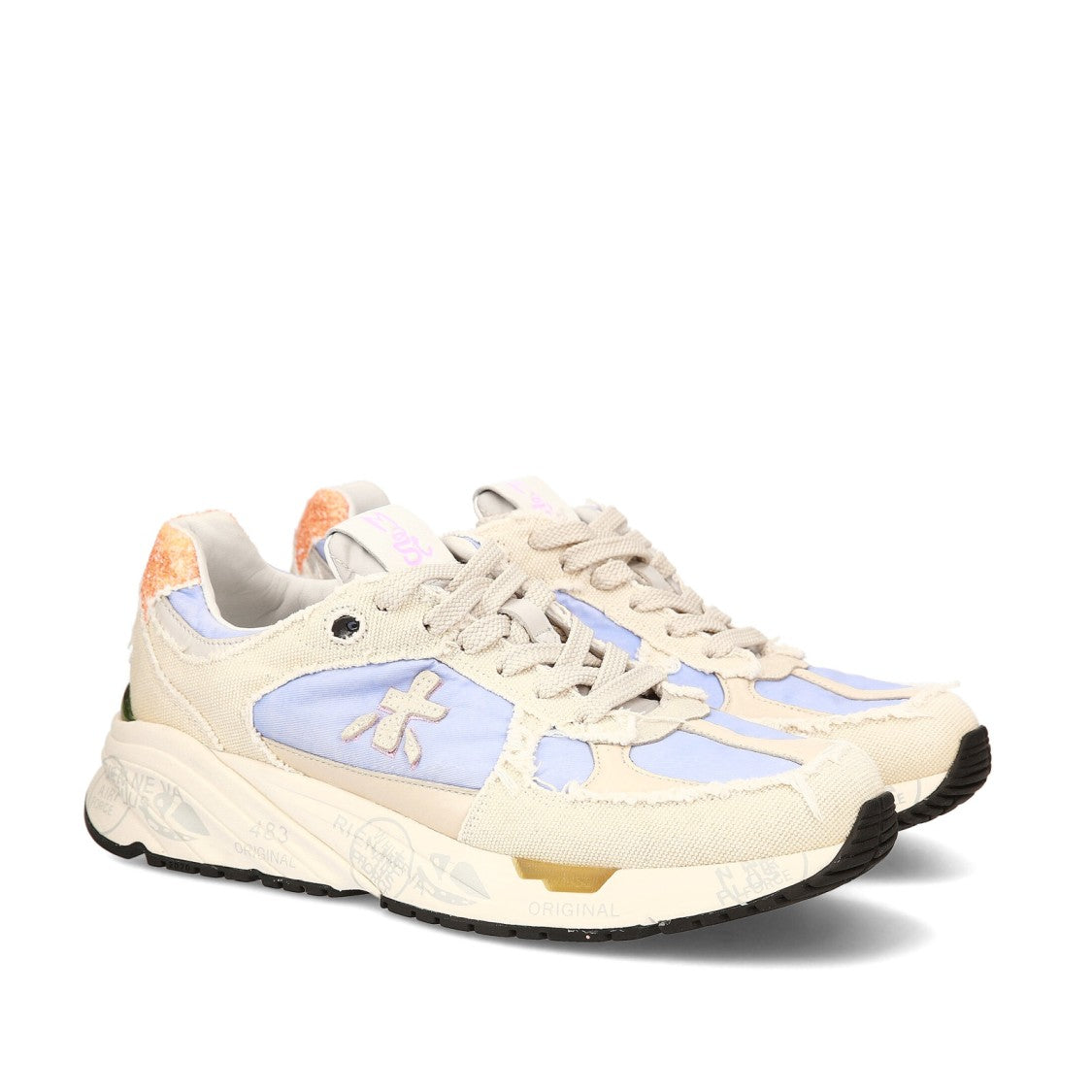 Premiata Mase Sneakers In Cream Canvas