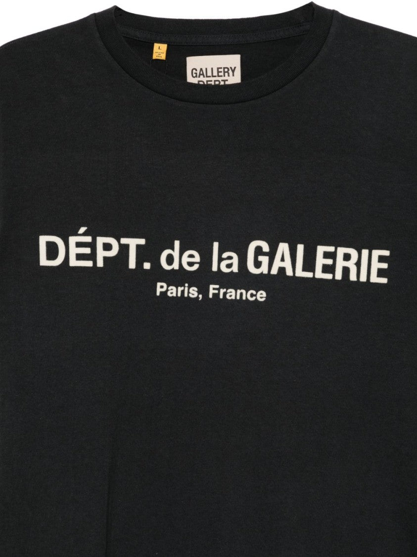 Gallery Dept. Black Long-Sleeve Sweathirt With Contrasting Logo Print