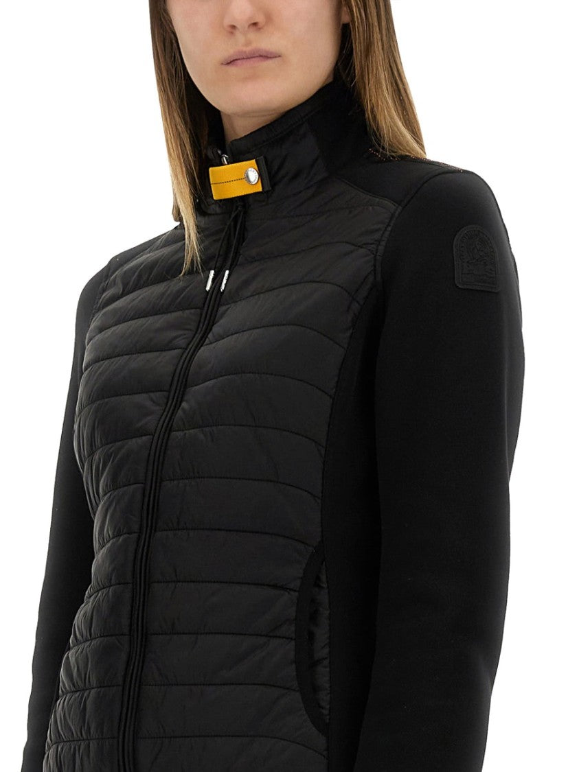 Parajumpers Quilted Front Jacket With High Collar