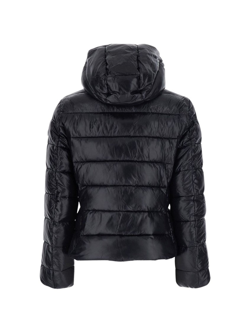 Save The Duck Hooded Down Jacket With Padded Collar And Streamlined Fit