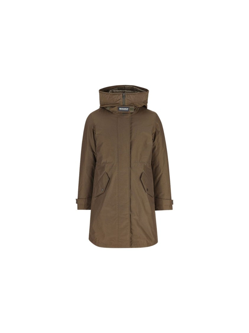 Woolrich Authentic 3 In 1 Parka Hooded Cotton-Blend Parka