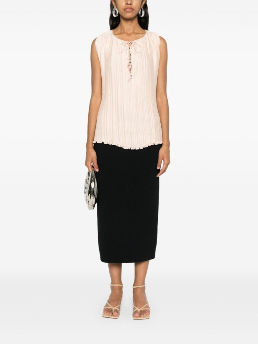 Lanvin Round Neck Sleeveless Top