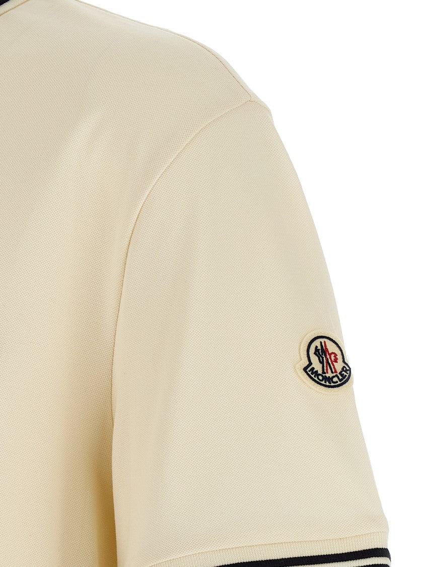 Moncler Logo Embroidery Polo Shirt