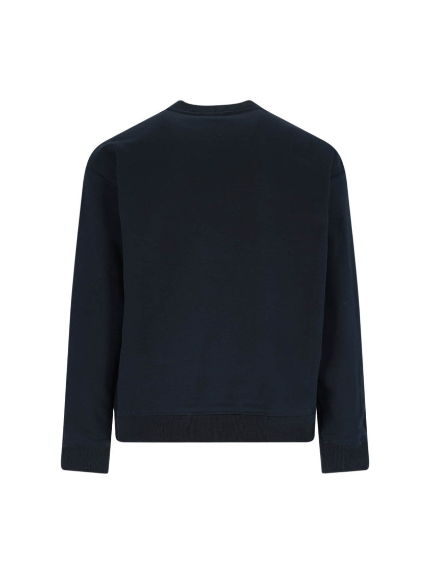 Dolce & Gabbana Logo Knit Sweater – Dark Blue